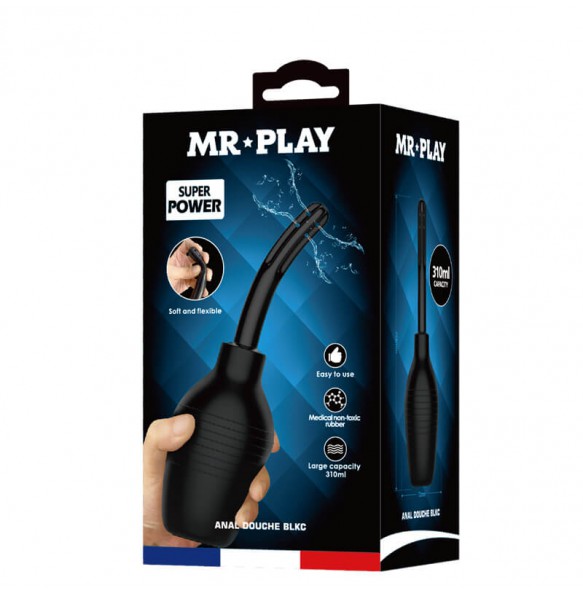 MR PLAY - BLKC Cleansing Tools Black (Vaginal & Anal)